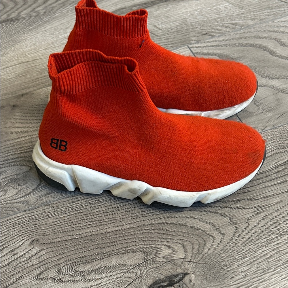 Balenciaga Kids Red Sneakers